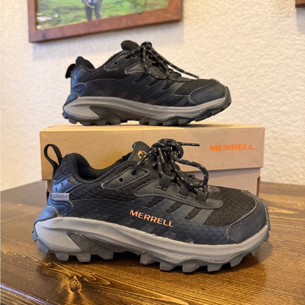 Merrell Little Kids Moab Speed 2 Low Waterproof Hiking Shoe Size 12